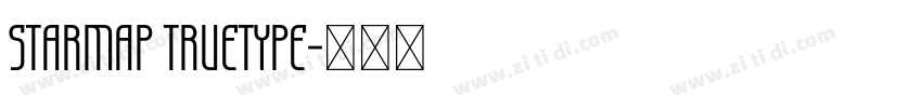 starmap truetype字体转换
